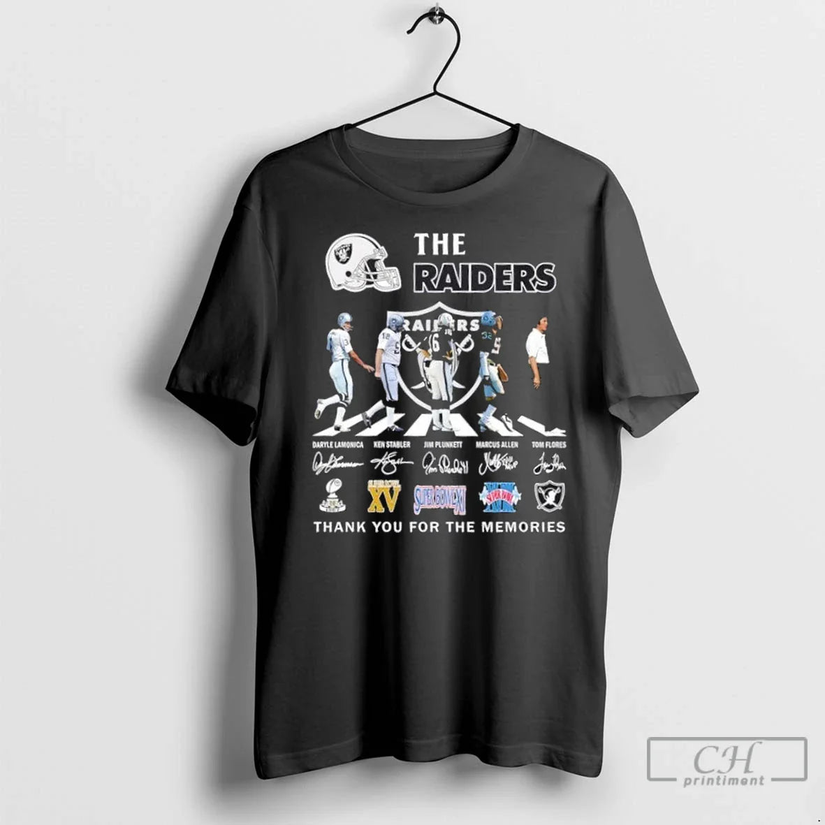 Premium Las Vegas Raiders Tom Flores Allen Plunkett Stabler Lamonica