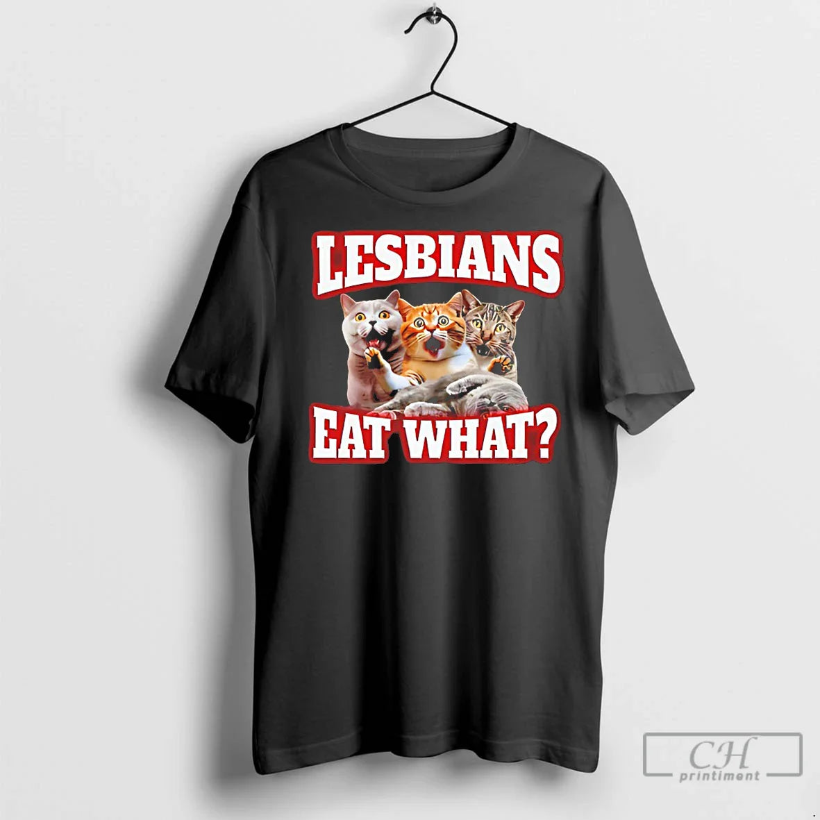 Premium Lesbians Eat What Cat Meme Shirt Designer Look