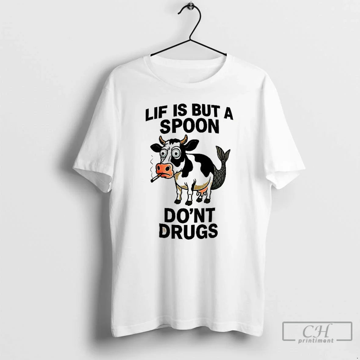 Premium Lif Is But Spoon Dont Drugs T Shirts Sweatshirt Modern Apparel