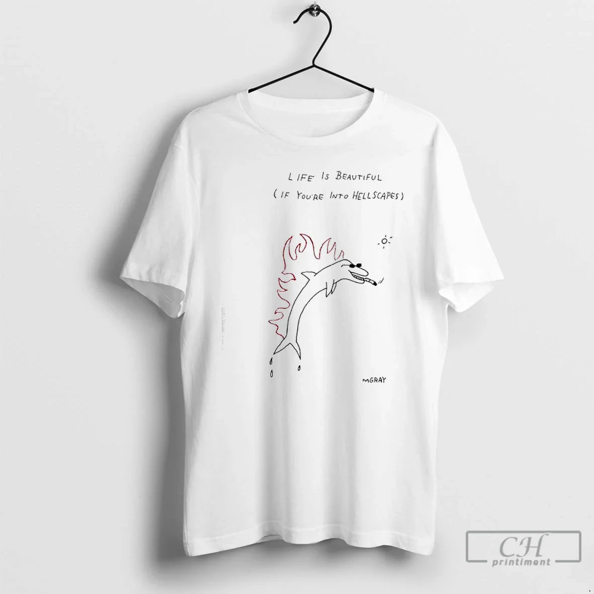 Premium Life Is Beautiful If Youre Into Hellscapes T Shirts Tee