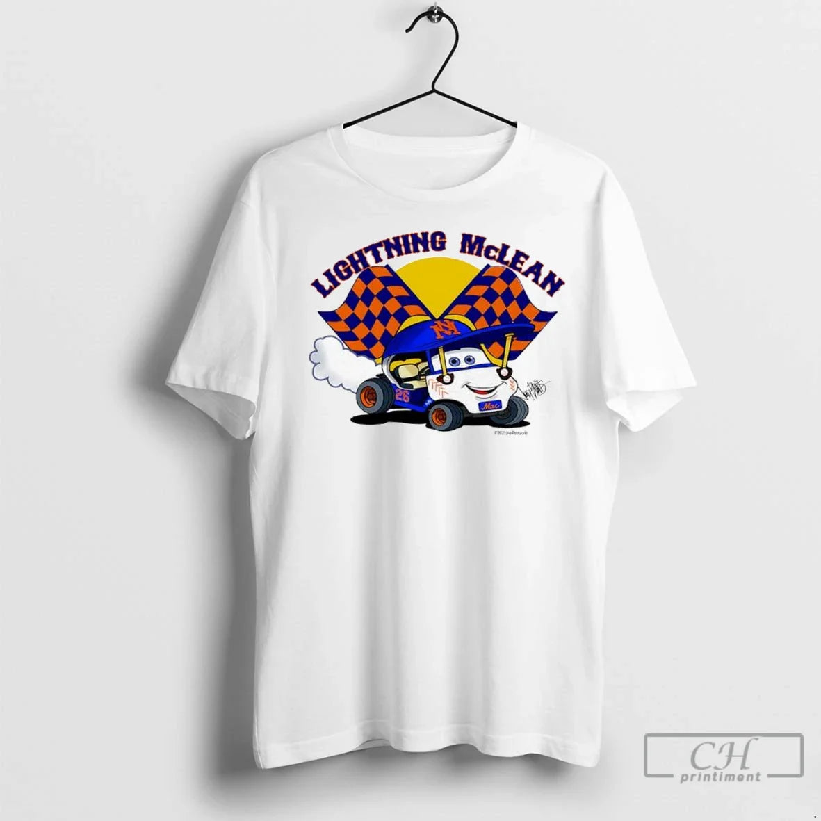 Premium Lightning Mclean New York Mets Mac Number 26 Golf Cart Long