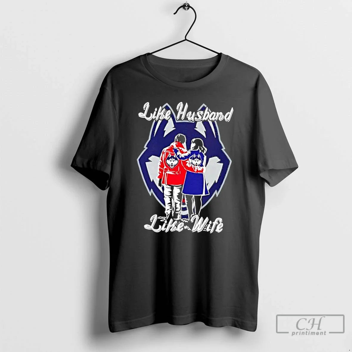 Premium Like Husband Like Wife Like Connecticut Huskies Tank Top