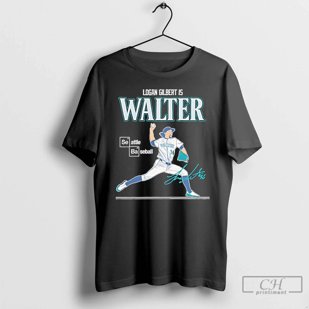 Premium Logan Gilbert Seattle Mariners Is Walter Baseball Mlb