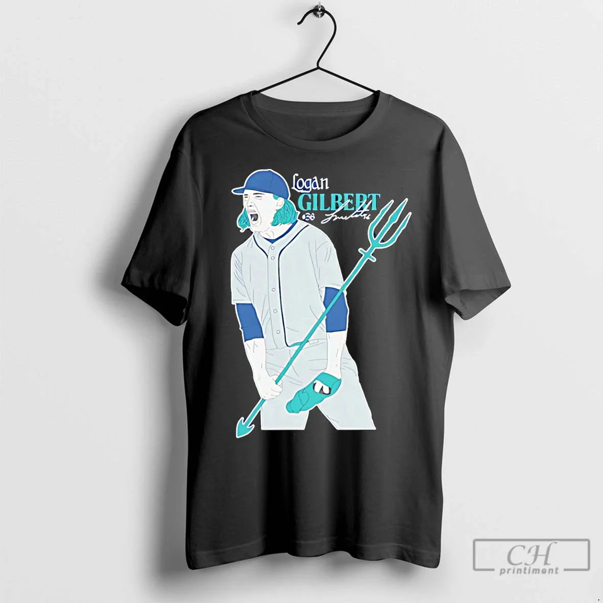 Premium Logan Gilbert Seattle Mariners Trident Signature Shirt Modern