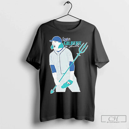 Premium Logan Gilbert Seattle Mariners Trident Signature Shirt Modern