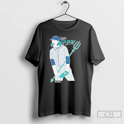 Premium Logan Gilbert Trident Seattle Mariners Signature T Shirts