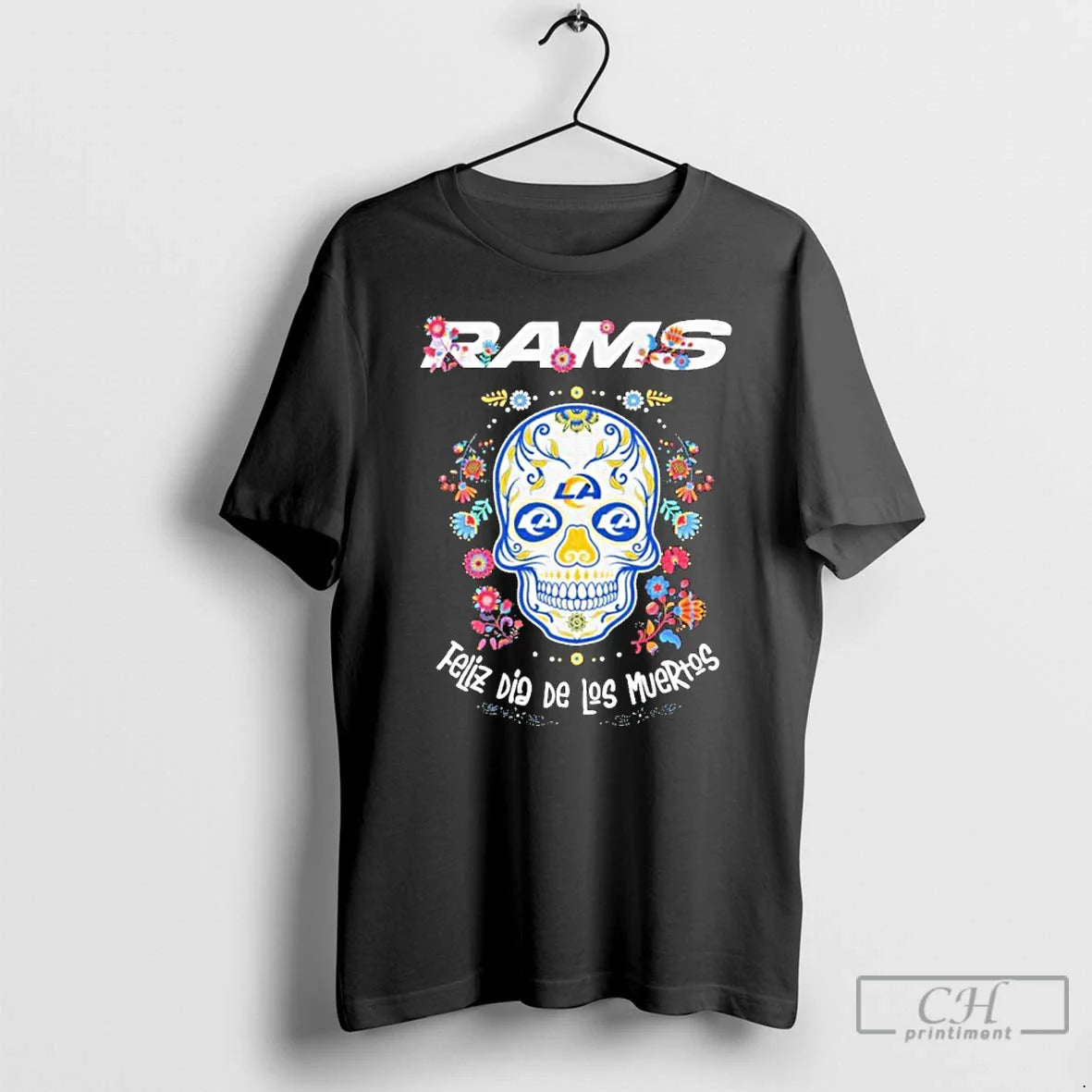 Premium Los Angeles Ams Feliz Dia De Los Muertos Hoodie Designer Art