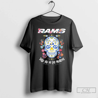 Premium Los Angeles Ams Feliz Dia De Los Muertos Hoodie Designer Art
