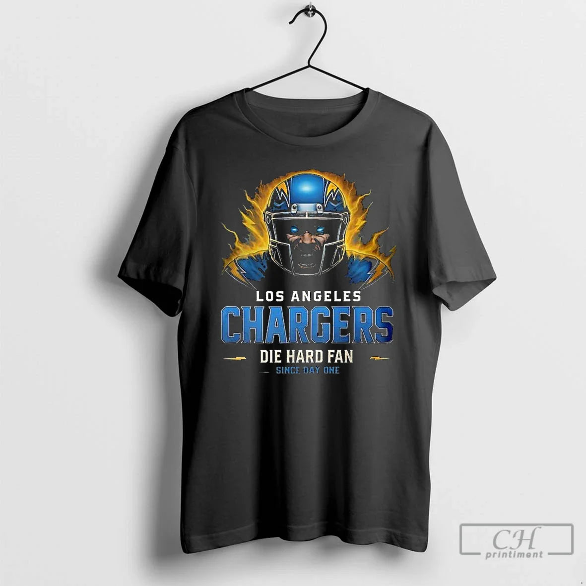 Premium Los Angeles Chargers Die Hard Since Day One Long Sleve T