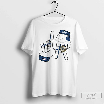 Premium Los Angeles Dodgers 2025 La Gloves Rings TShirt Unique