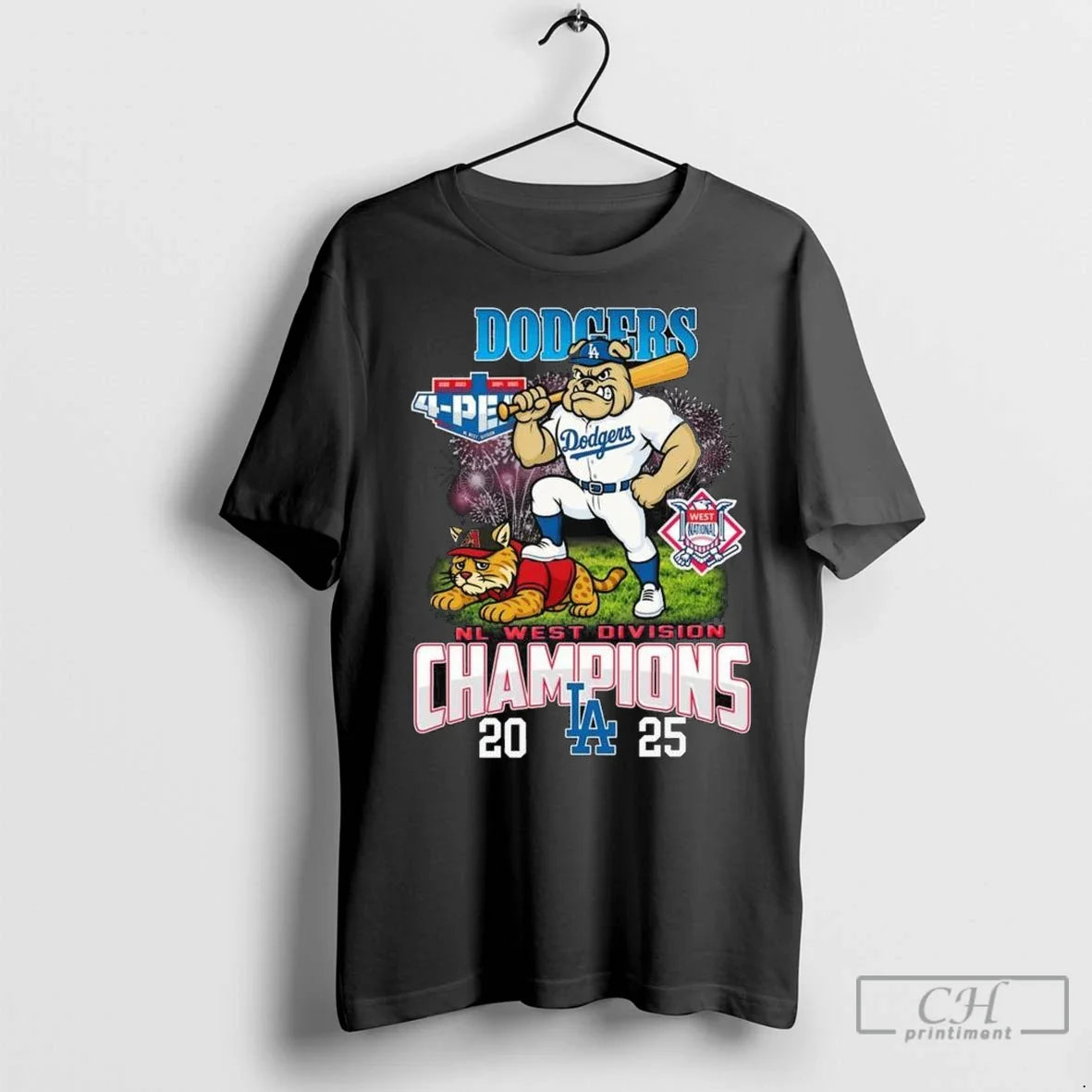 Premium Los Angeles Dodgers 2025 Nl West Division Champions 4 Peat