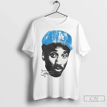 Premium Los Angeles Dodgers Kobe Bryant Portrait Signature Tank Top