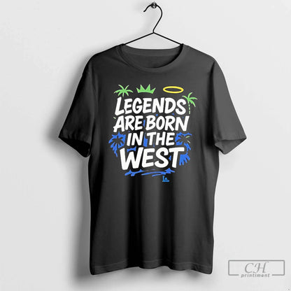 Premium Los Angeles Dodgers Legends Are Born West T Shirts Shirt