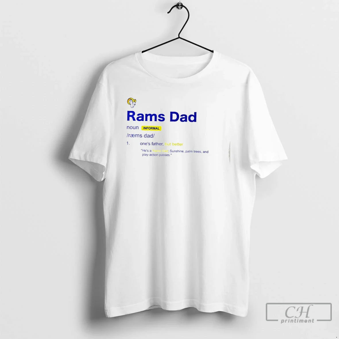 Premium Los Angeles Rams Dad Definition T Shirts Long Sleeve Retro