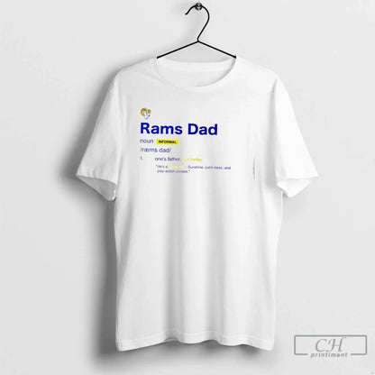 Premium Los Angeles Rams Dad Definition T Shirts Long Sleeve Retro