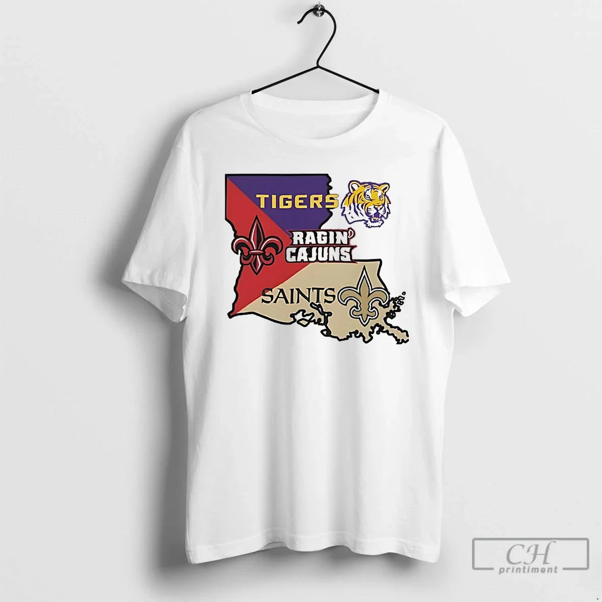 Premium Louisiana Tri Team Sports Tigers Ragin Cajun New Orleans