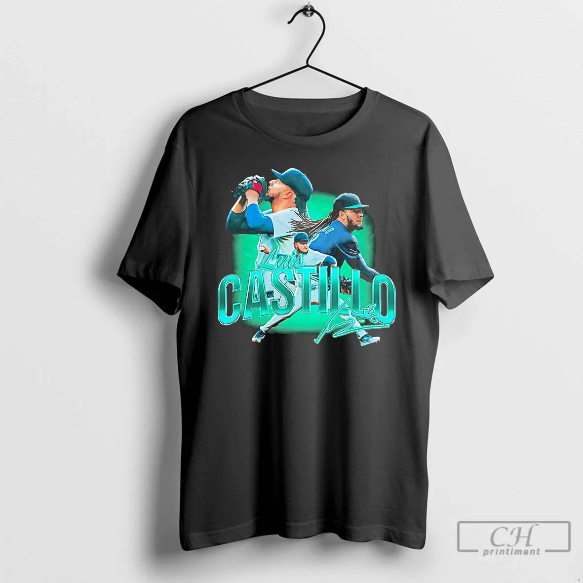 Premium Luis Castillo Picture Collage Seattle Mariners T Shirts Tank