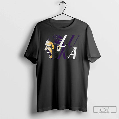 Premium Luka Doncic Los Angeles Lakers Basketball Big Face T Shirts