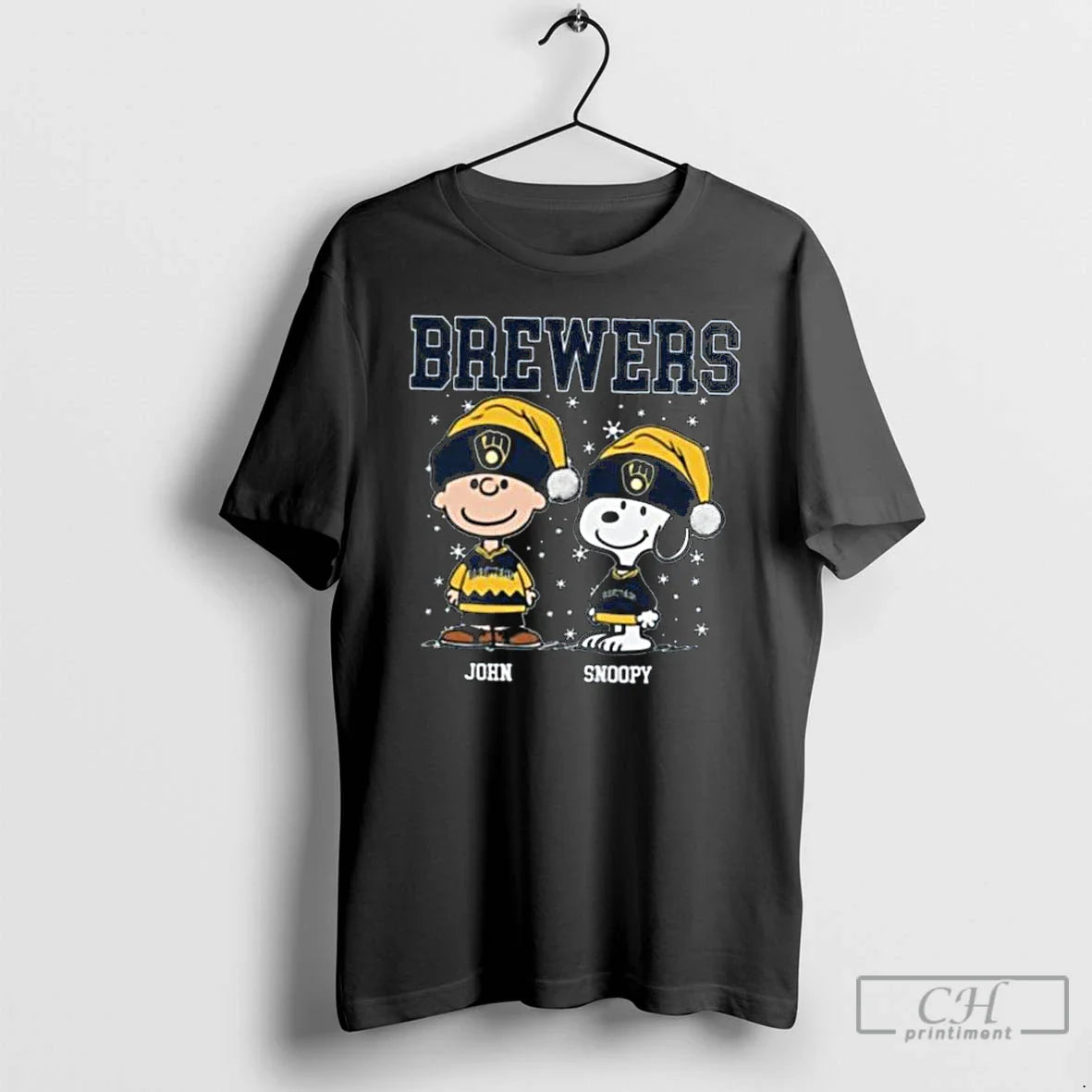 Premium Mlb Milwaukee Brewers Holiday Baseball Snoopy Charlie Brown