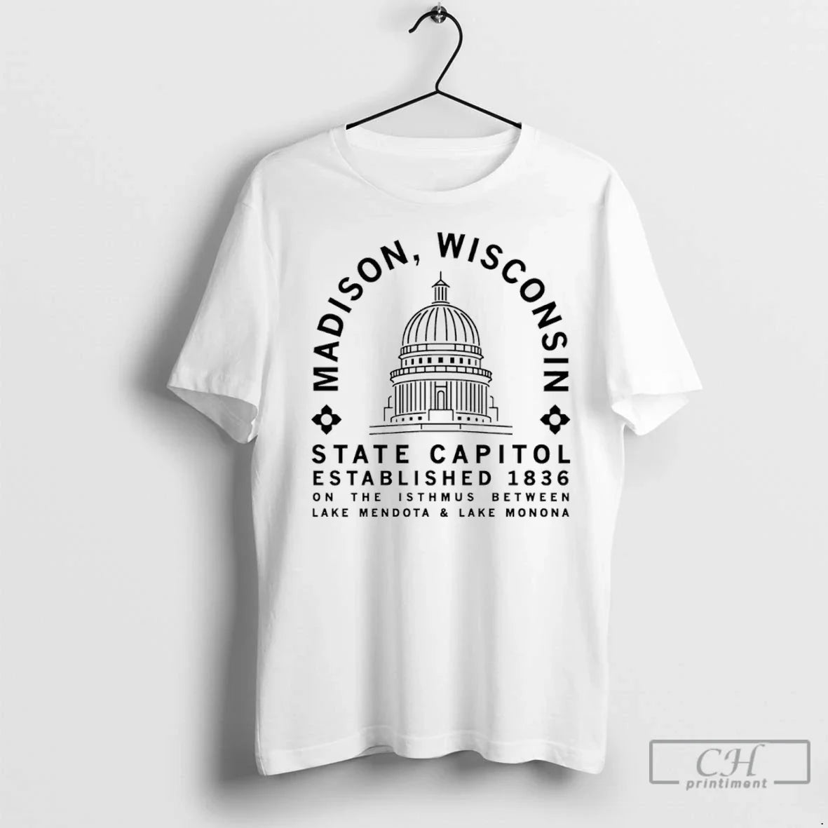 Premium Madison Wisconsin State Capitol Minimal 1836 Sweatshirt