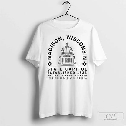 Premium Madison Wisconsin State Capitol Minimal 1836 Sweatshirt