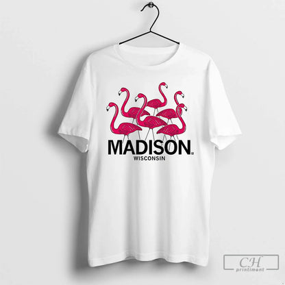 Premium Madison Wisconsin Flock Flamingos Tank Top Stylish Style