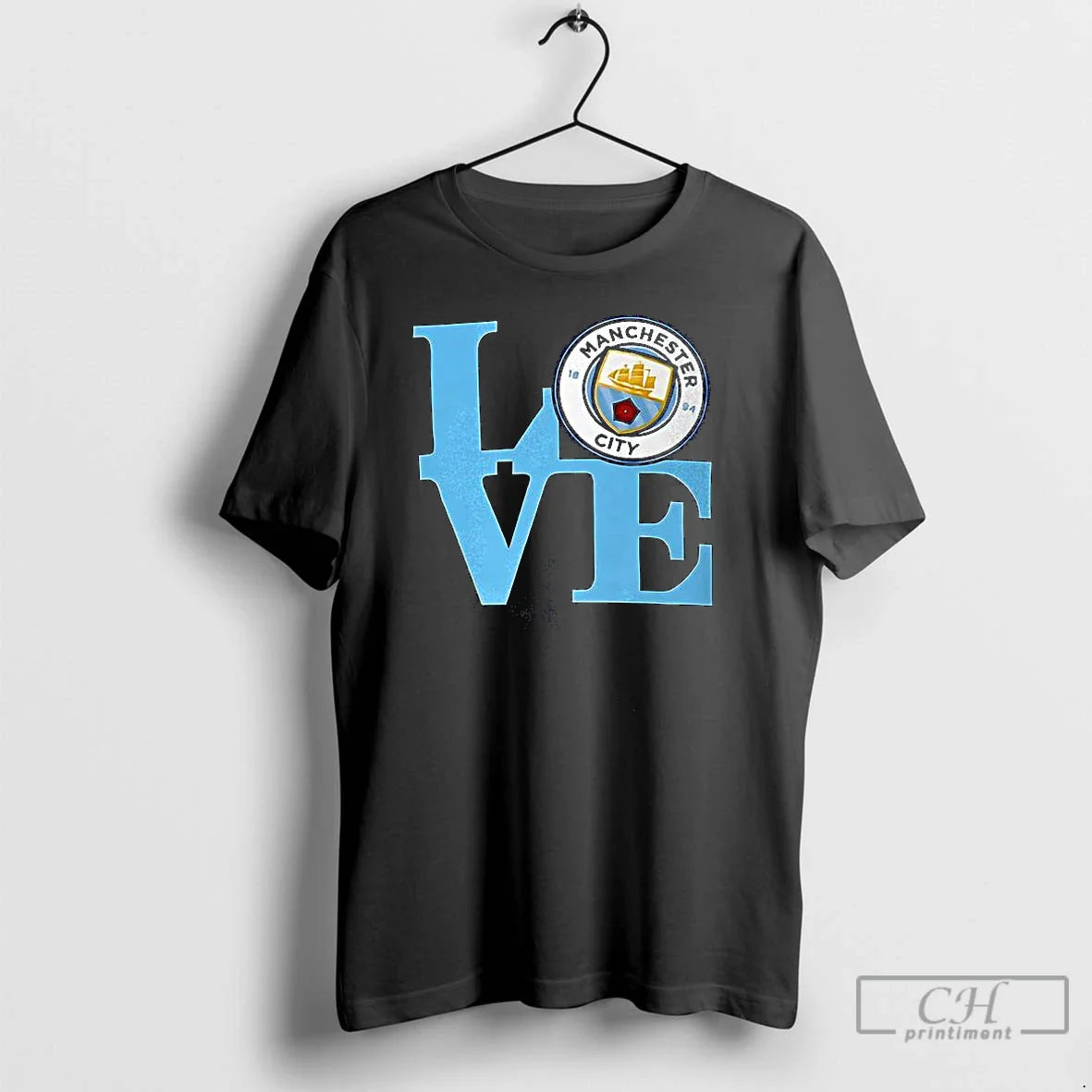 Premium Manchester City Love Sweatshirt Elegant Art