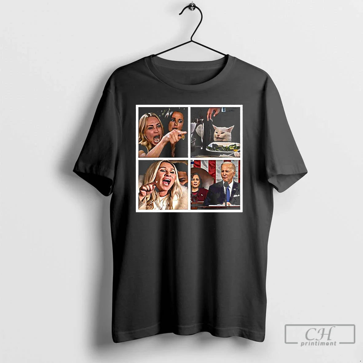 Premium Marjorie Taylor Greene Yelling Biden Meme Sweatshirt Retro