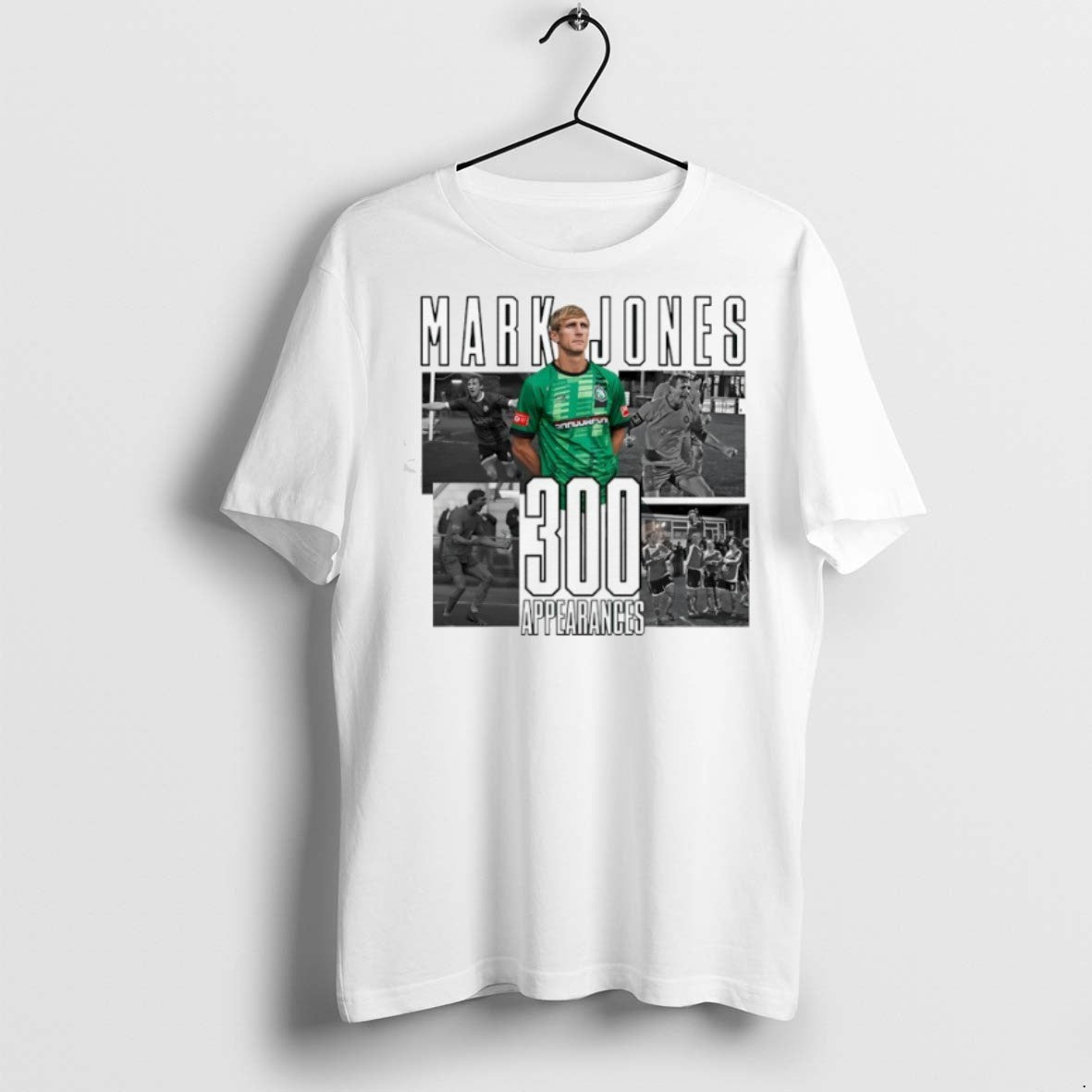 Premium Mark Jones 300 Appearances Northwich Fc T Shirts Tee Designer