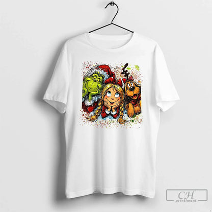 Premium Merry Grinchmas Grinch Cindy Lou Who Max Merry Hoodie