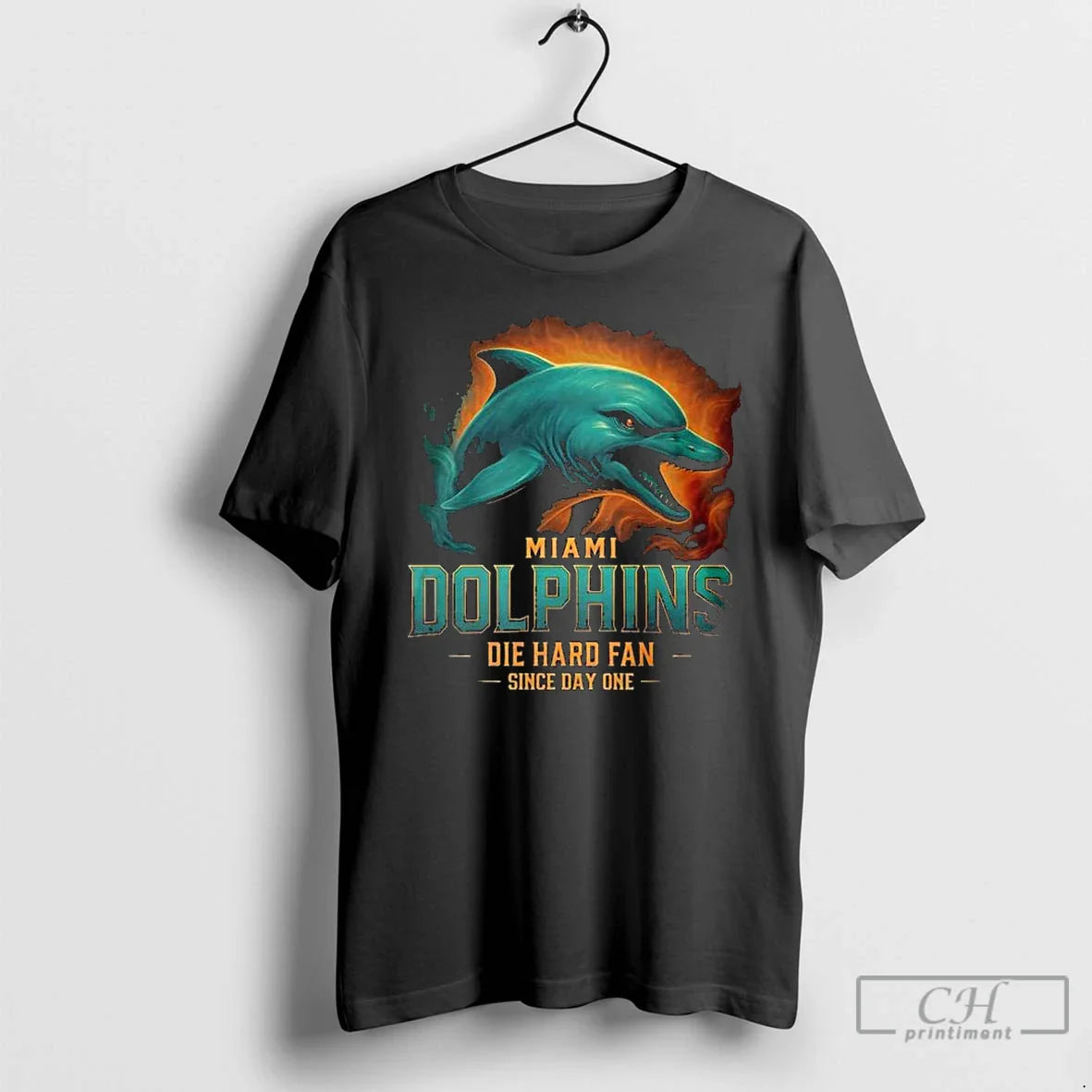 Premium Miami Dolphins Die Hard Since Day One Long Sleve T Shirts Tee