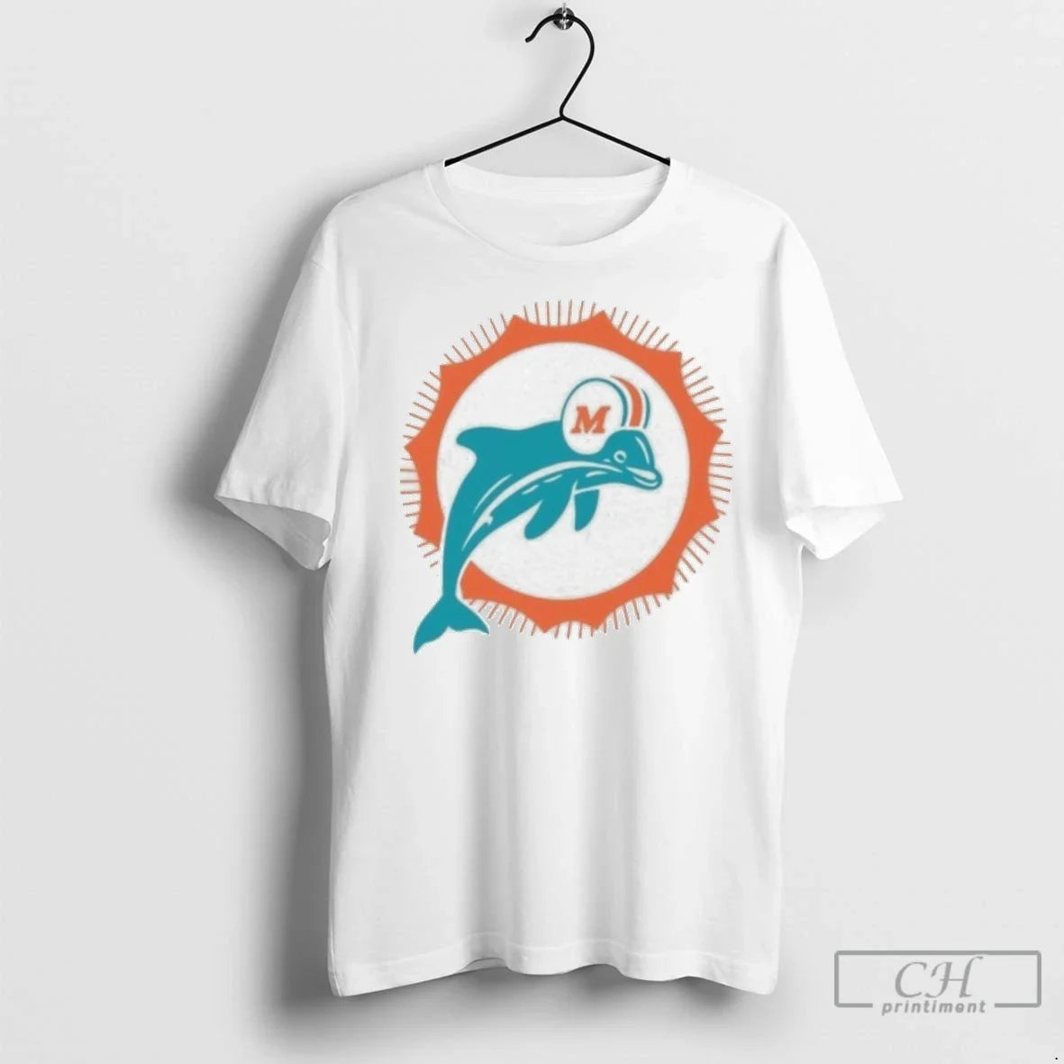 Premium Miami Dolphins Slub Logo Tee Exclusive Style