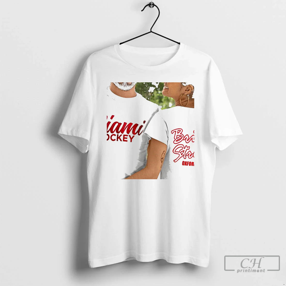 Premium Miami Hockey Brick Street Oxford Ohio Two Sided T Shirts