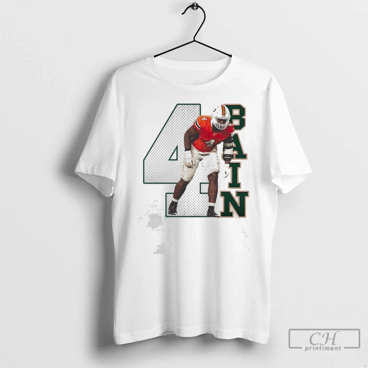 Premium Miami Hurricanes Bain 4 TShirt Trendy Apparel