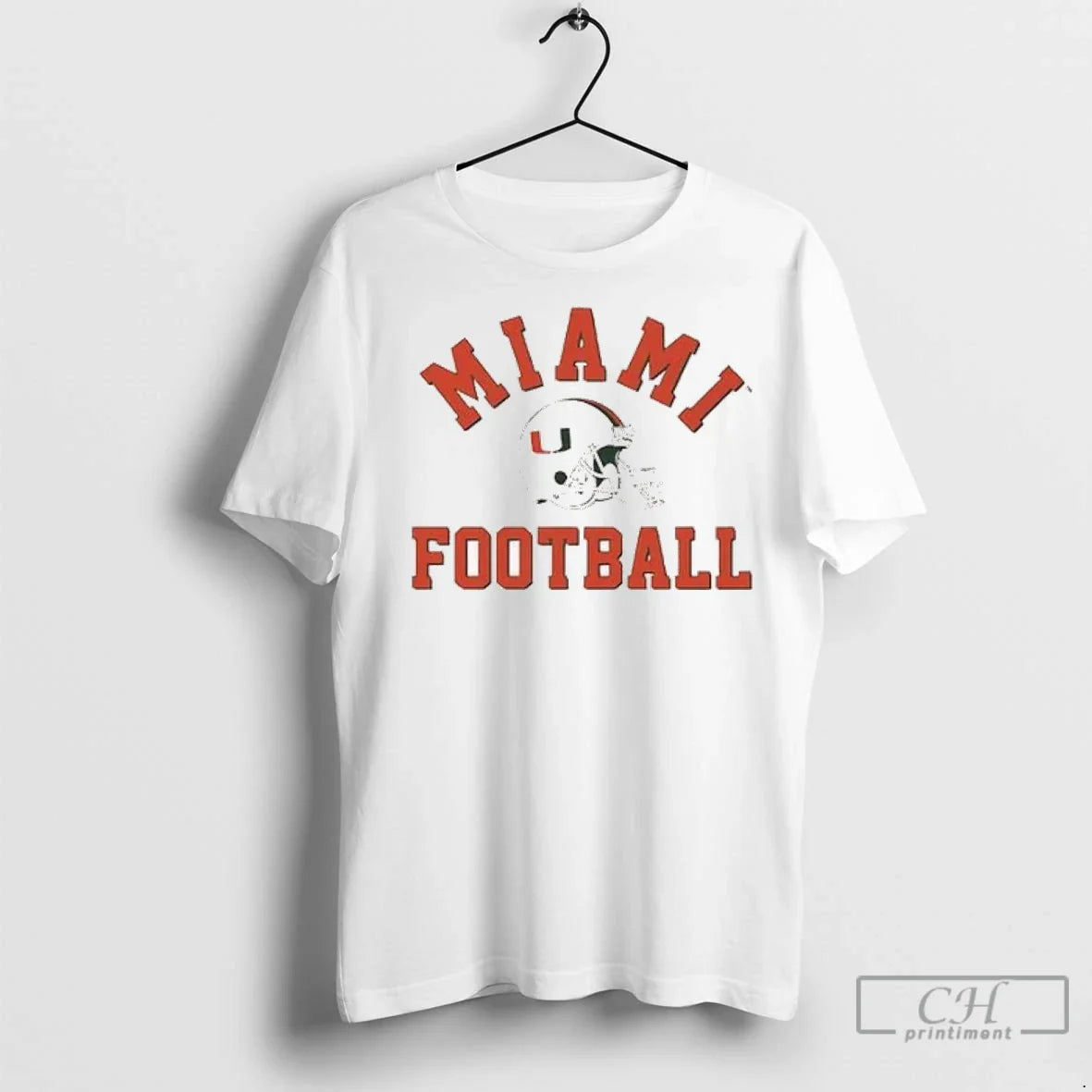 Premium Miami Hurricanes Custom Name And Number 2 Sided Shirt Trendy