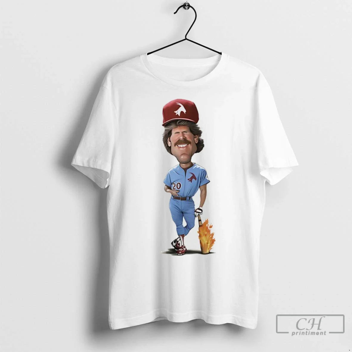Premium Michael Jack Schmidt Philladelphia Phillies Caricature TShirt