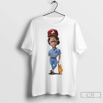 Premium Michael Jack Schmidt Philladelphia Phillies Caricature TShirt
