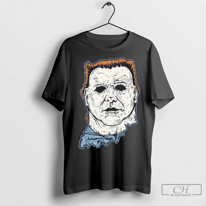 Premium Michael Myers Hoosier Map Halloween Tee Classic Outfit