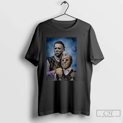 Premium Michael Myers And Jason Voorhees Step Brothers Horror Movie