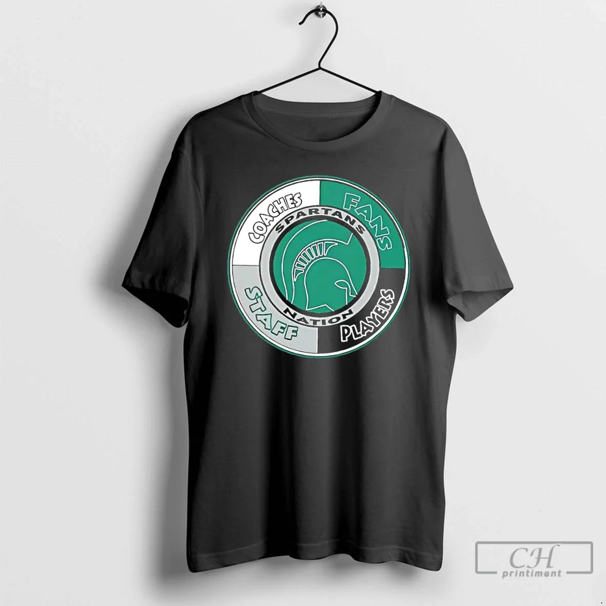 Premium Michigan State Spartans Nation Coaches Fans Staff Players Tee