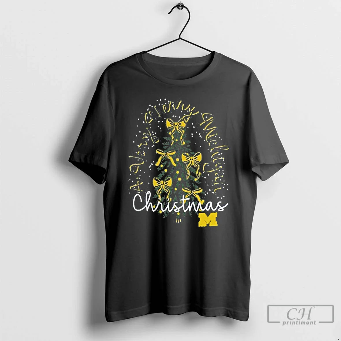 Premium Michigan Wolverines Tree Holiday Hoodie Exclusive Gift