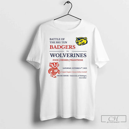 Premium Michigan Wolverines Vs Wisconsin Badgers Battle Big Ten