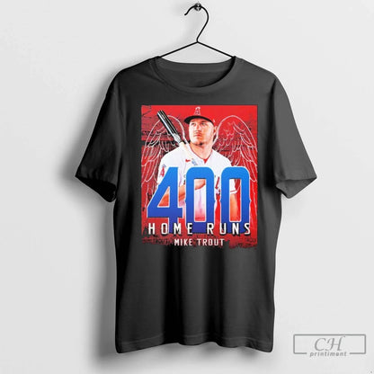 Premium Mike Trout Named To Reach 400 Career Home Runs Tee Stylish