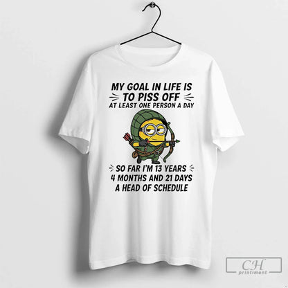 Premium Minions Archery My Goal Life Is To Piss Off Al Least One