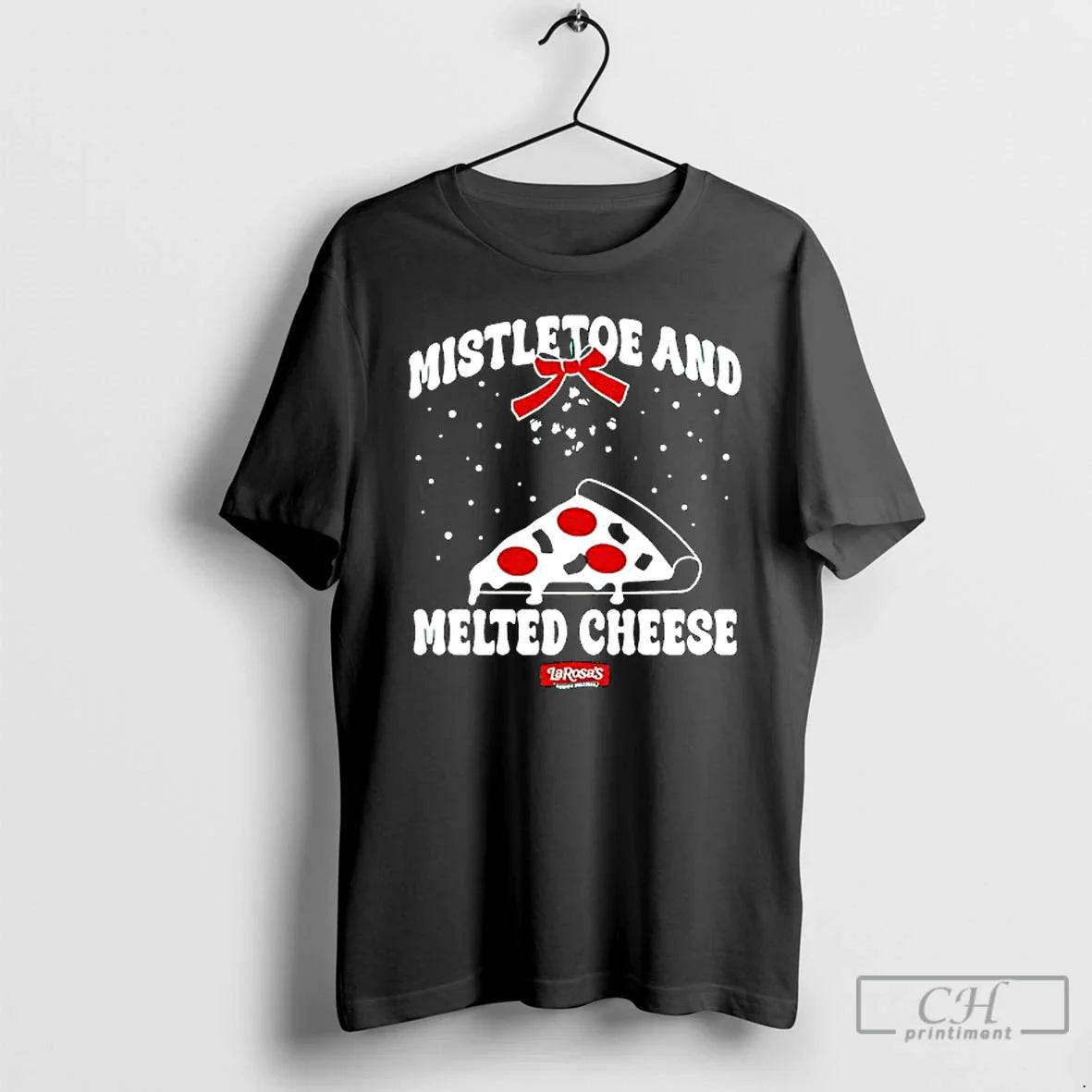 Premium Mistletoe And Melted Cheese TShirt Modern Style
