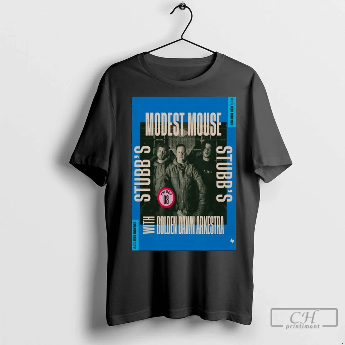 Premium Modest Mouse Golden Dawn Arkestra Austin Tx Oct 3 2025 TShirt