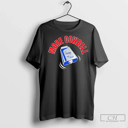 Premium Moises Ballesteros Chicago Cubs More Cowbell Tee Trendy Design