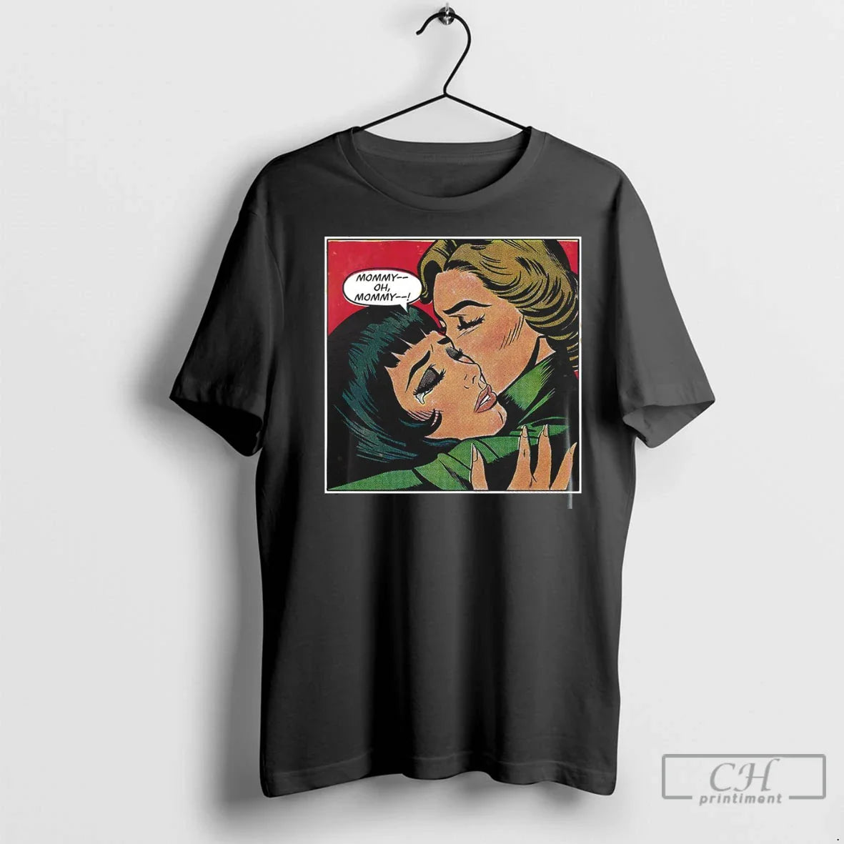 Premium Mommy Oh Mommy Comic Book Crying Pop Shirt Designer Design