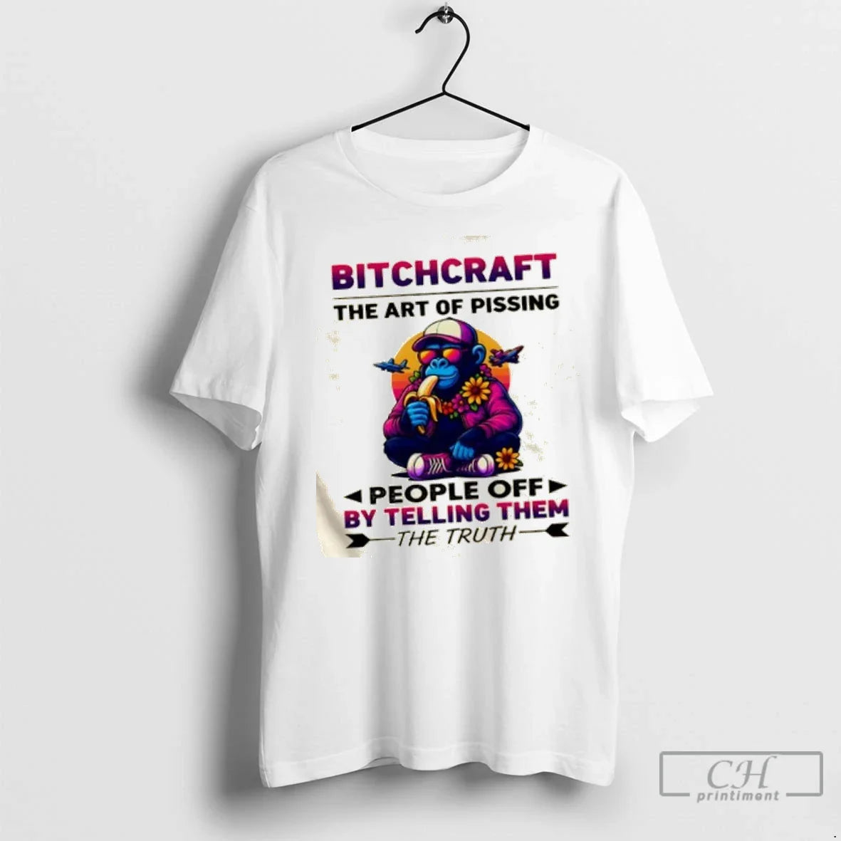 Premium Monkey Bitchcraft Art Pissing People Off Telling Them Truth