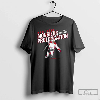 Premium Montreal Canadiens Cole Caufield Monsieur Prolongation